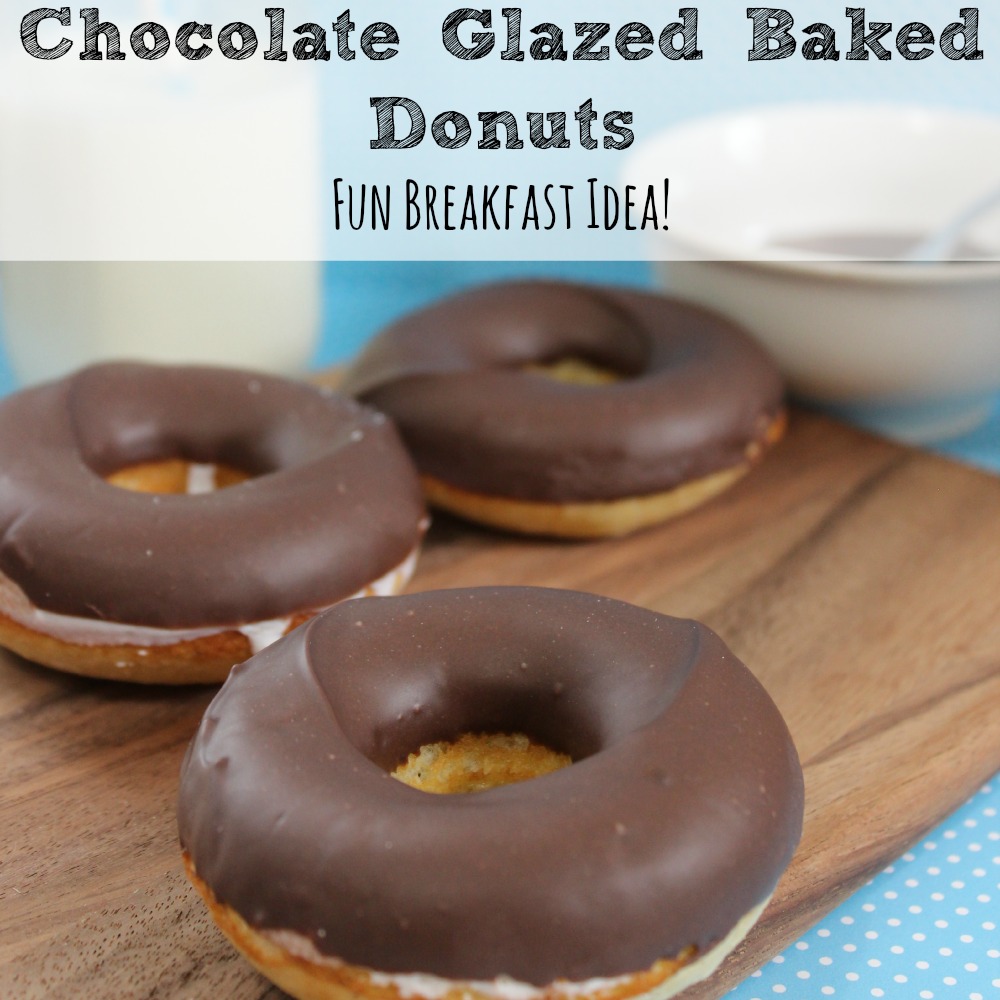 Chocolate Glazed Baked Donuts Recipe sq