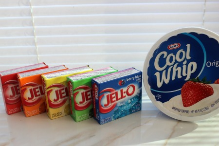 Rainbow Jello Squares ingredients