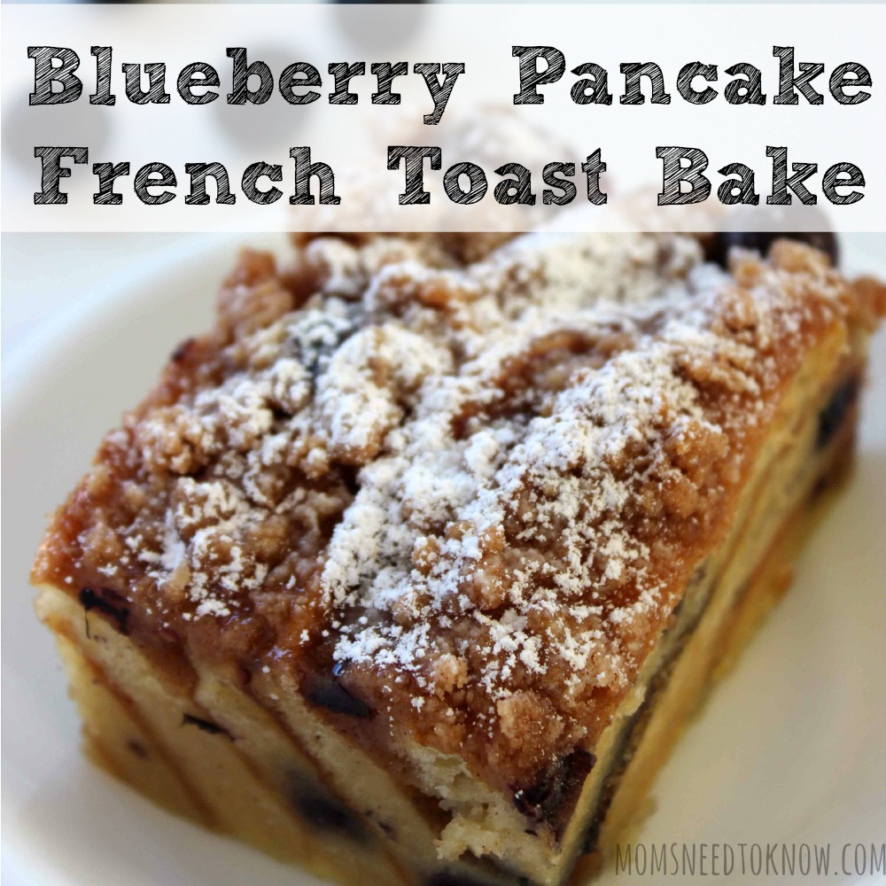 Blueberry Pancake French Toast Bake sq