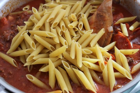 Pepperoni Pizza Pasta recipe process2