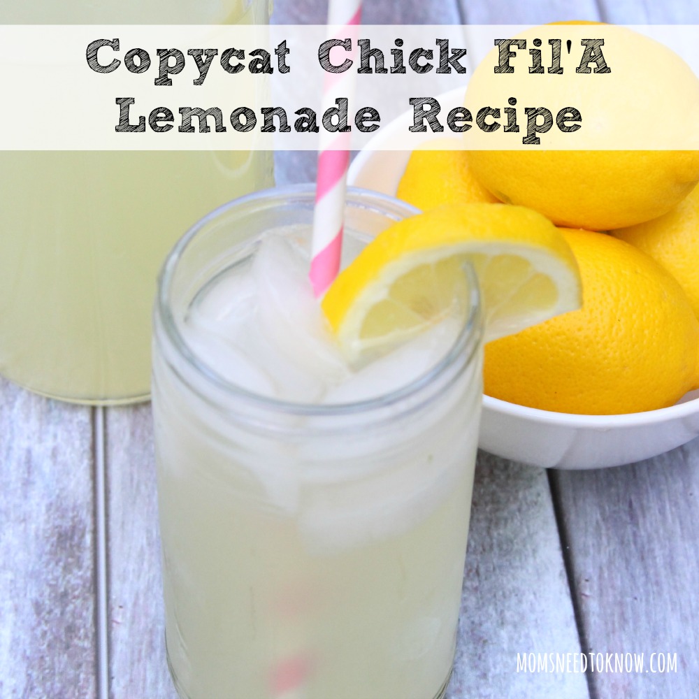 Copycat Chick Fil A Lemonade recipe sq