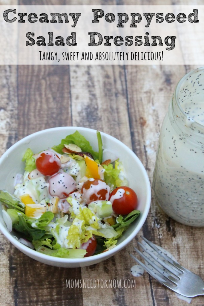 Creamy Poppy Seed Dressing My Favorite Salad Dressing