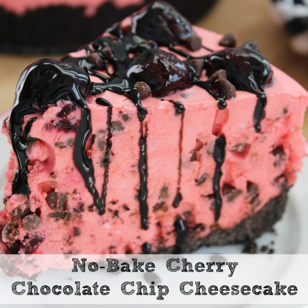 Cherry Chocolate Chip Cheesecake sq