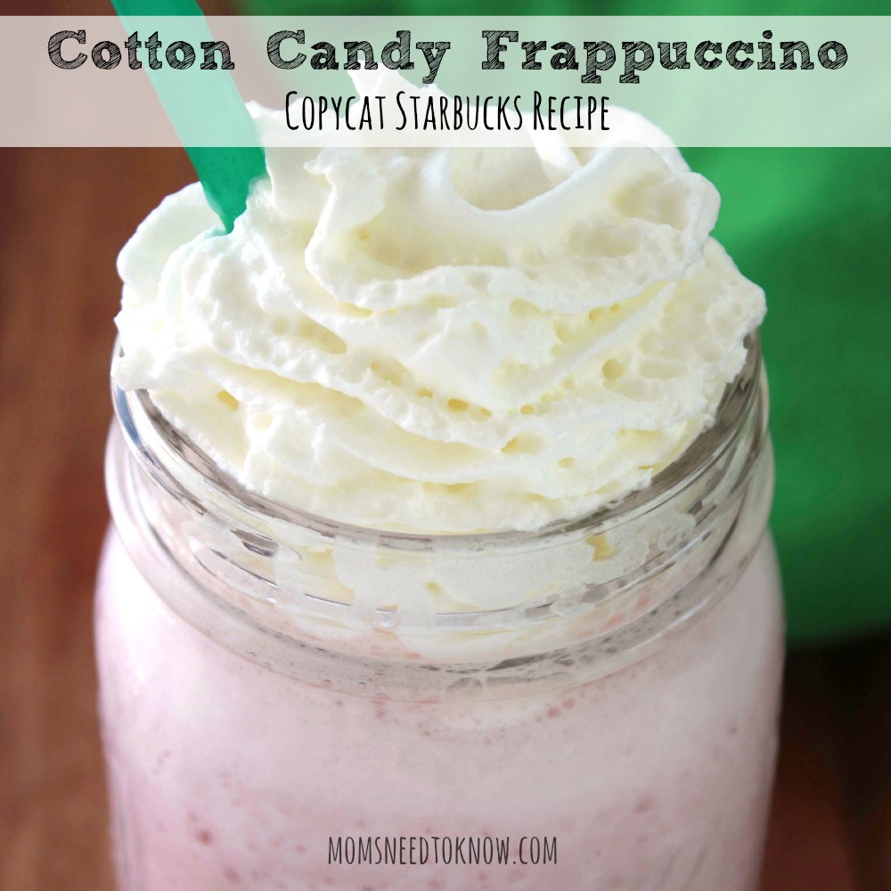 Cotton Candy Frappuccino Recipe Copycat Starbucks Recipe Moms Need To Know