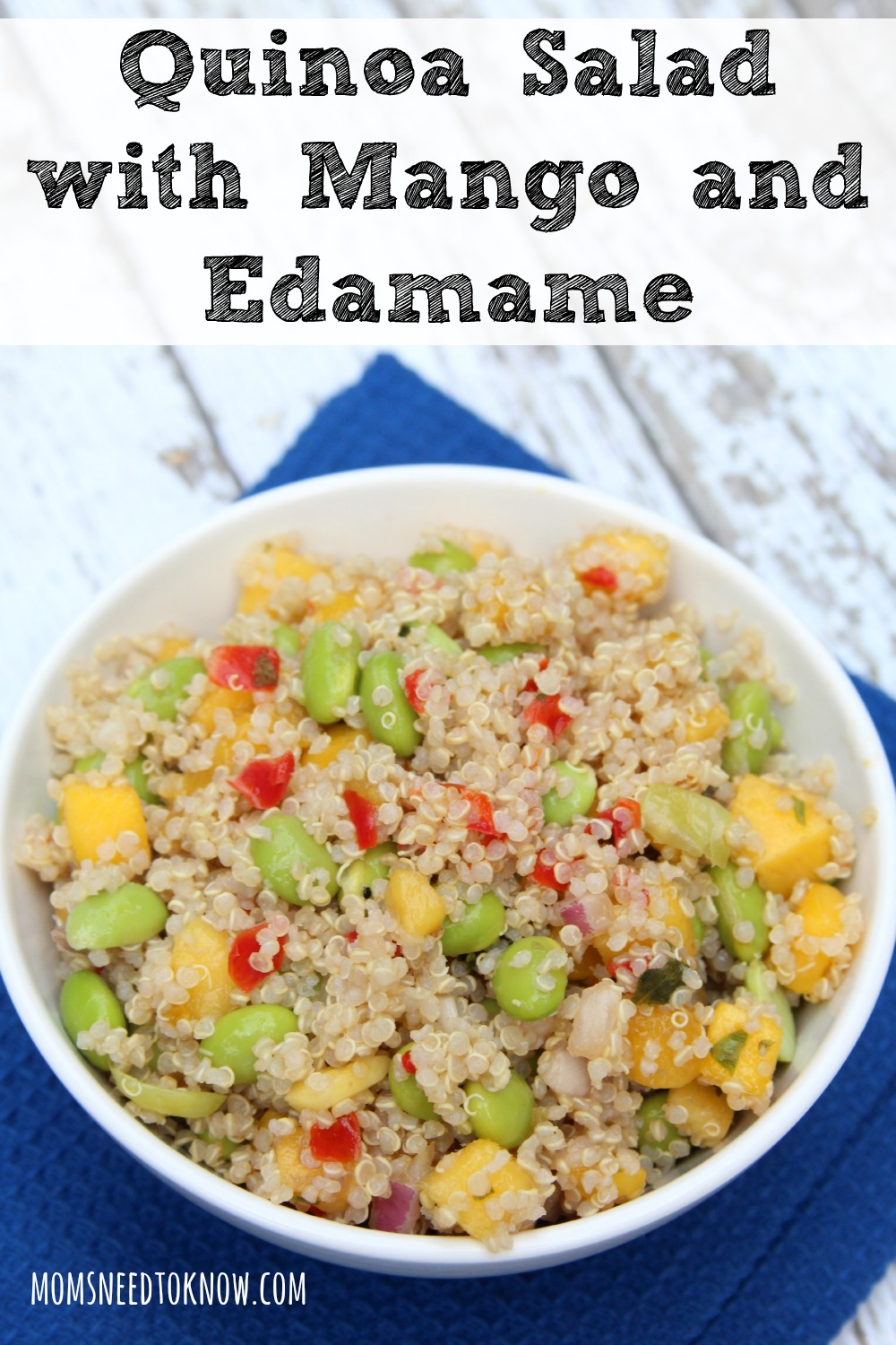 Quinoa With Mango And Edamame