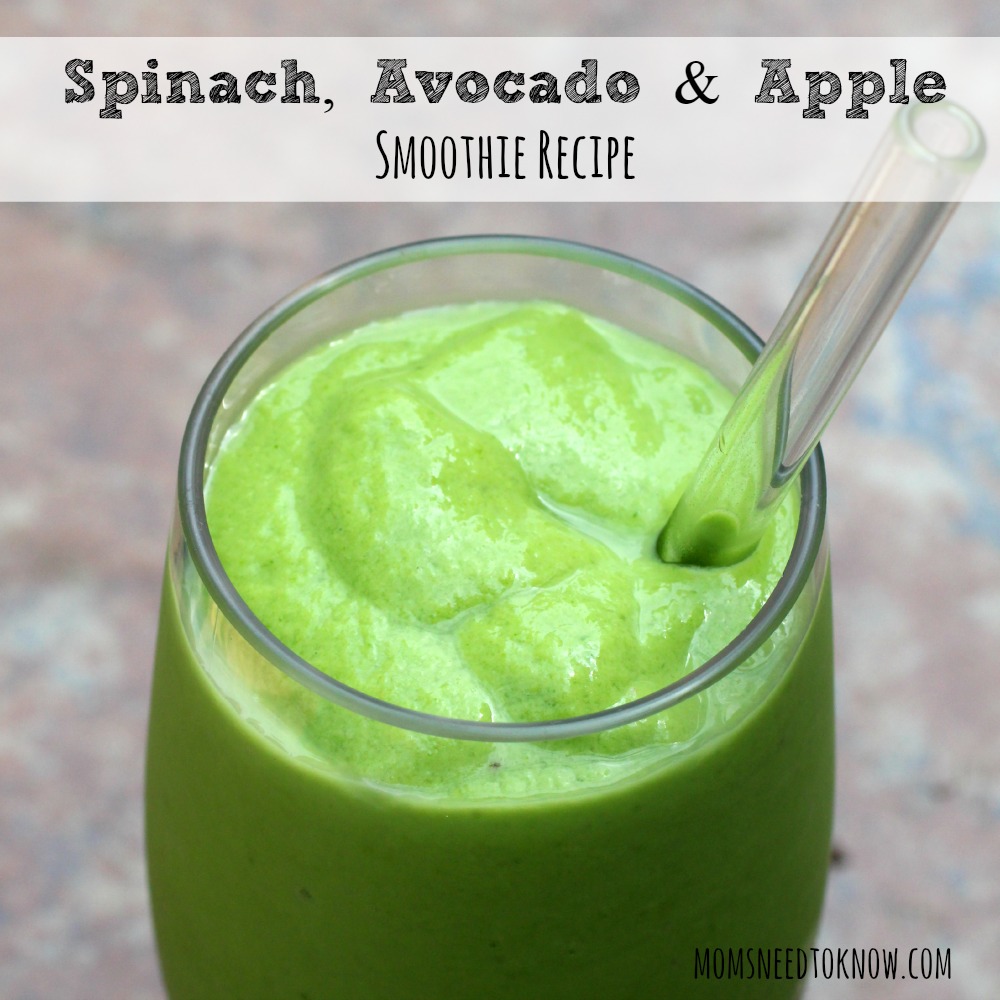 Spinach, Avocado and Apple Smoothie Recipe | Moms Need To Know