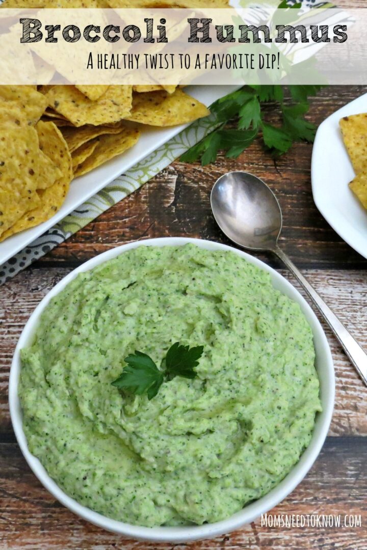 Broccoli Hummus Recipe A Healthy Twist To a Favorite Dip Moms Need