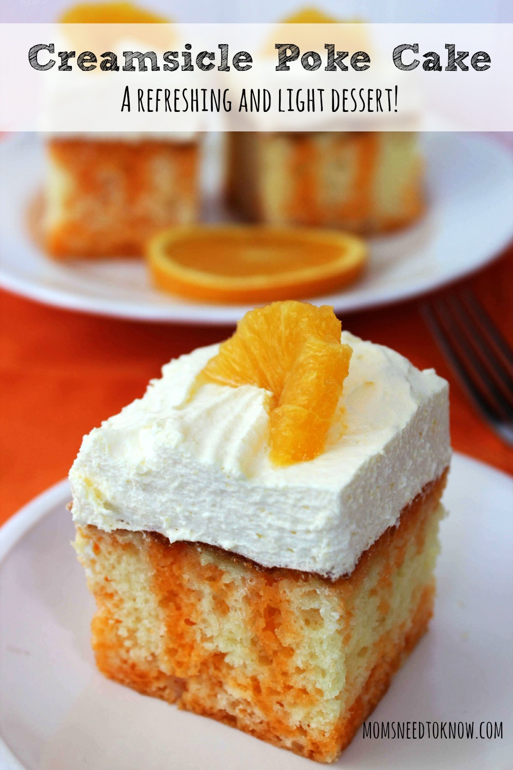 Creamsicle Poke Cake Recipe