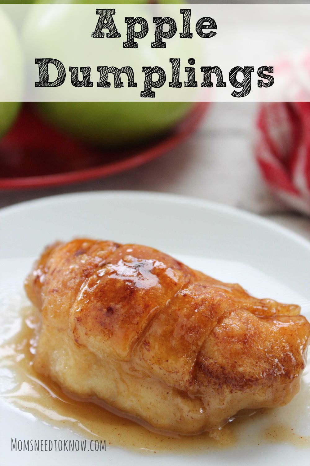 These homemade apple dumplings are so easy to make and will fill your home with the most amazing aroma. Serve them for breakfast or dessert!