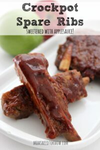 You can even use apples to make spare ribs in your crock pot!