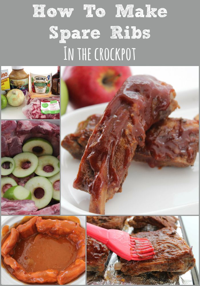 How To Make Spare Ribs In The Crockpot collage