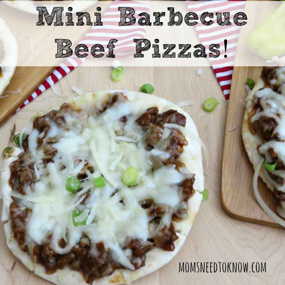 Mini Barbecue Beef Pizzas sq