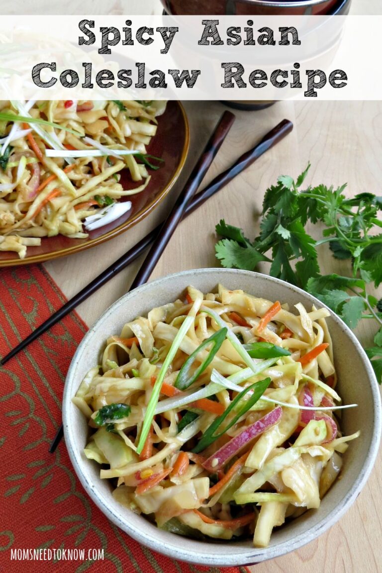 Spicy Asian Coleslaw Recipe | Moms Need To Know