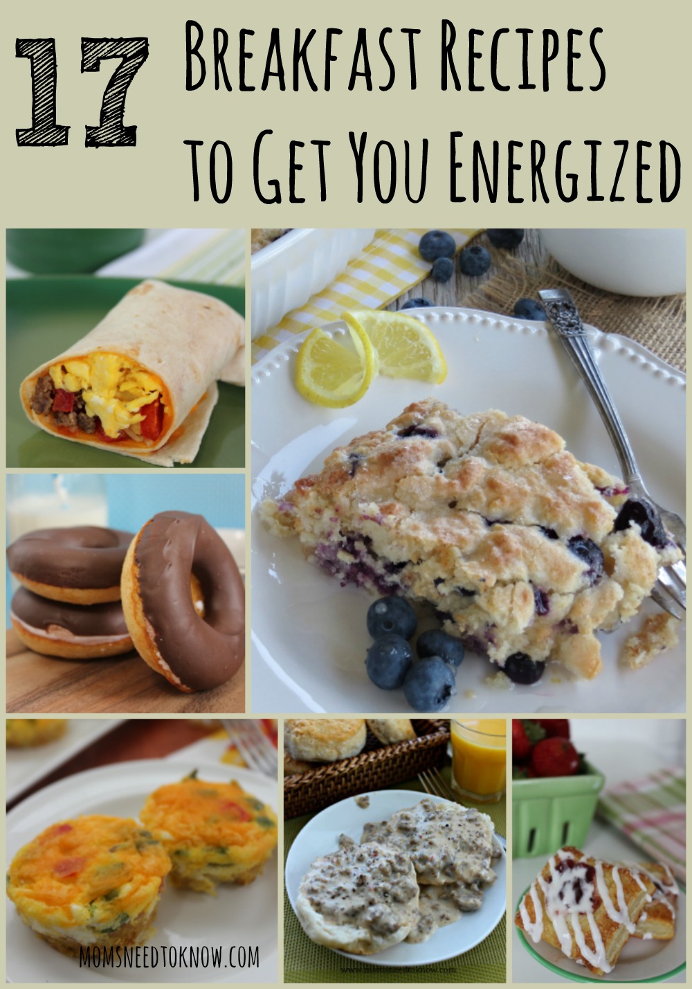 If you are in a "breakfast rut", here are 17 breakfast recipes to add to your mornings, many of which can be prepared the night before to save time!