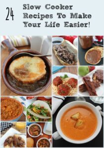 If you have a little more time to plan, here are 24 slow cooker recipes! 