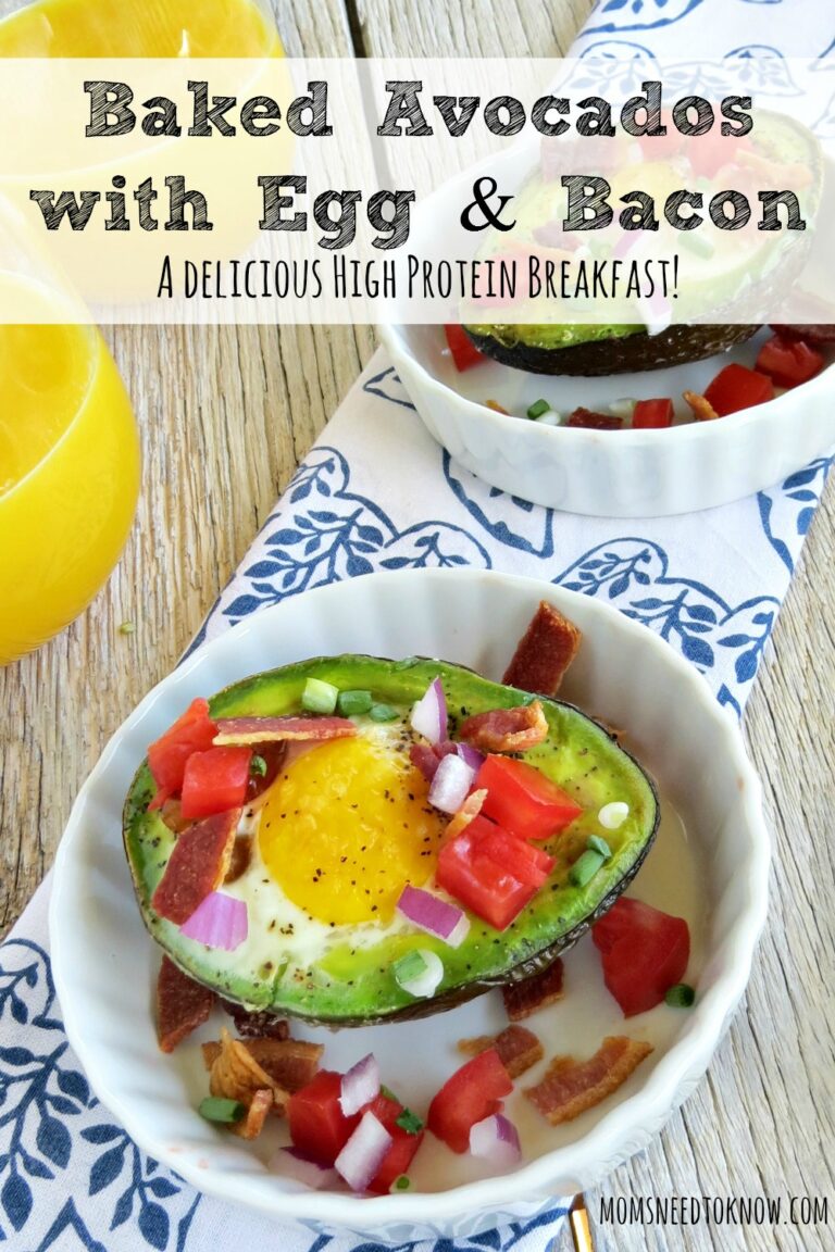 Baked Avocados with Egg and Bacon A Delicious High Protein Breakfast