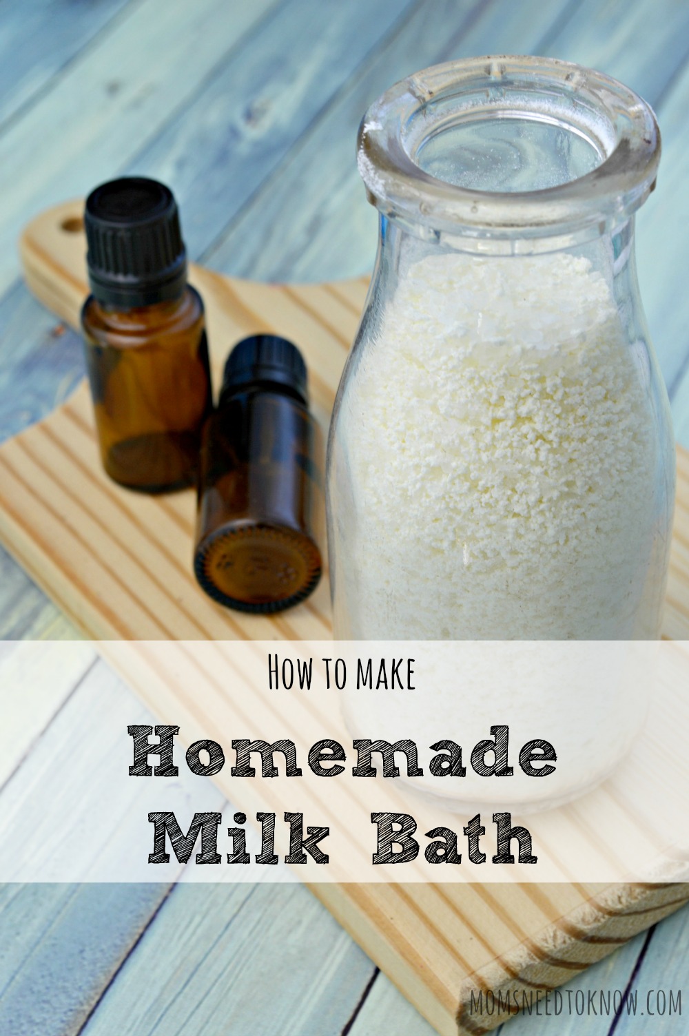 This homemade milk bath recipe will leave your skin feeling soft and supple, refreshed and invigorated! It's so easy to make and would be a great gift!