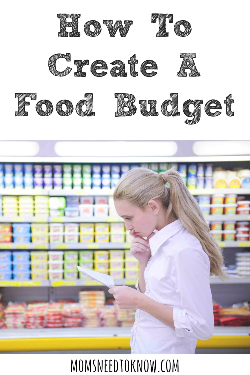 create food budget calendar