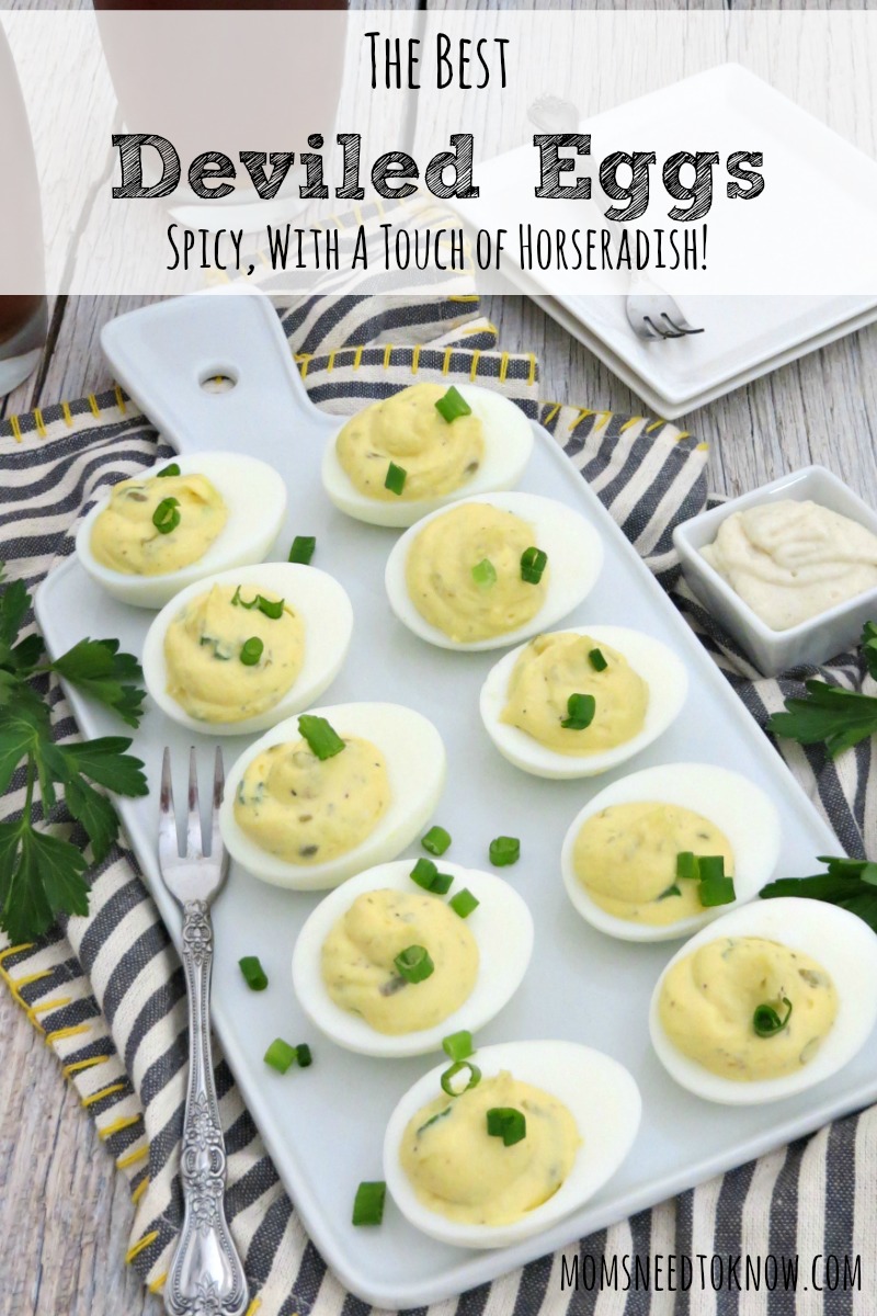 These are a hit in our house! Spicy brown mustard, horseradish and more make this the best deviled eggs recipe I have tried!