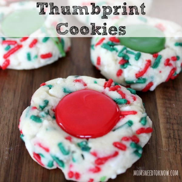 Christmas Thumbprint Cookies sq