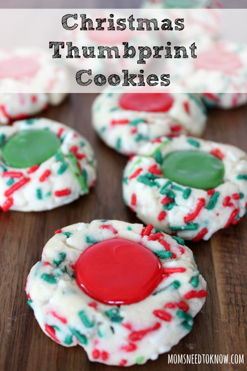 Christmas Thumbprint Cookies