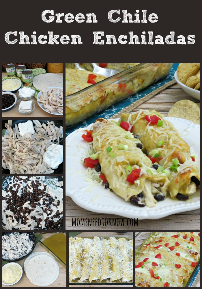 Green Chicken Enchiladas collage