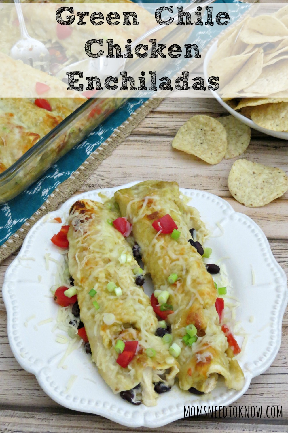 Green Chicken Enchiladas