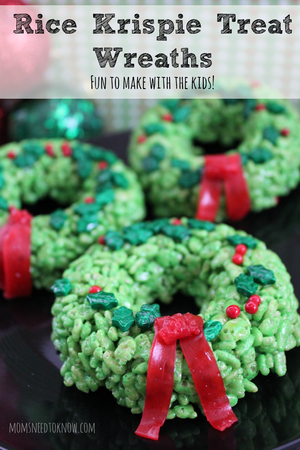 Rice Krispie Treats Idea | Christmas Wreaths