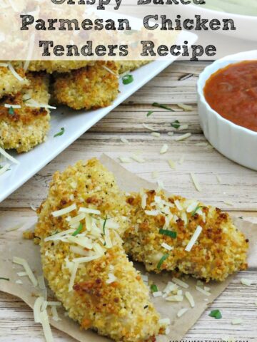 This chicken tenders recipe packs plenty of flavor, thanks to Parmesan and hot sauce, but won't weigh you down like fried chicken strips will!
