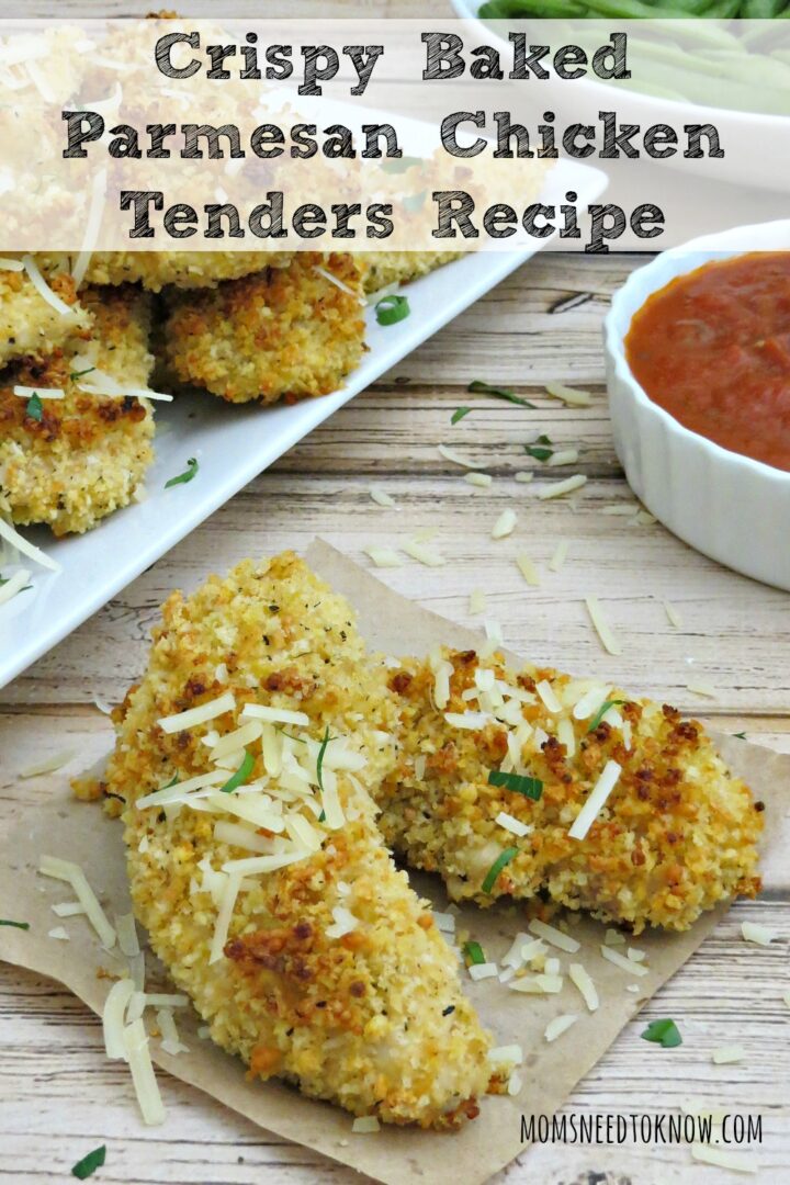 Crispy Baked Parmesan Chicken Tenders Recipe | Moms Need To Know