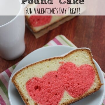 Need a fun and easy Valentine's Day recipe? Try this hidden hearts pound cake with a delicious glaze. Your friends and family will wonder how you did it!