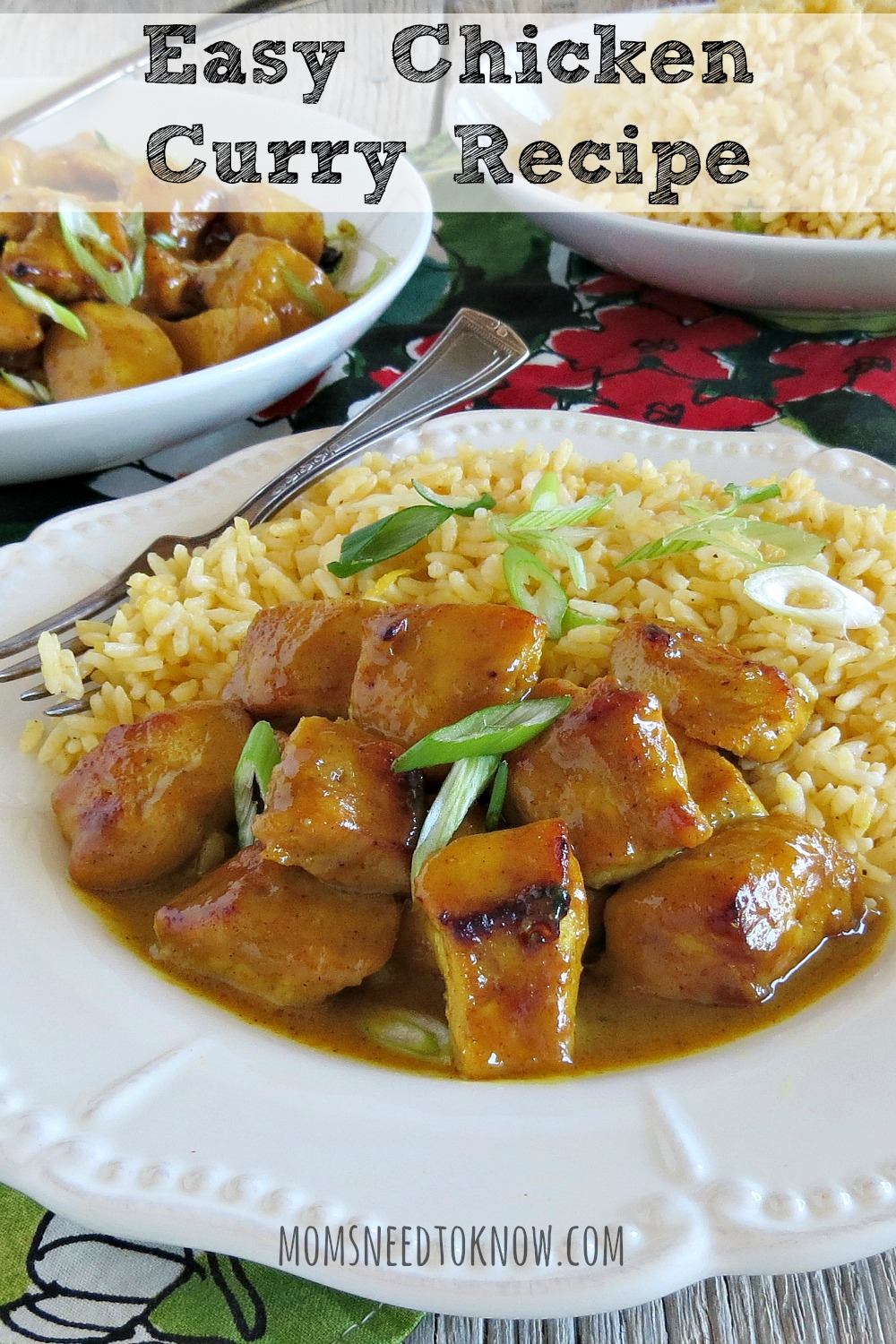 This chicken curry recipe does double-duty as a main meal (served over rice) you can stick some toothpicks in the pieces and serve as hors d'oeuvres!