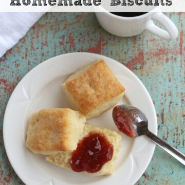 This easy homemade biscuits recipe will only take you 30 minutes from start to finish! Perfect for breakfast any day of the week of with dinner!