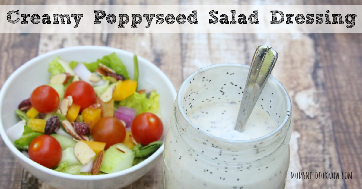 Creamy Poppy Seed Dressing My Favorite Salad Dressing!