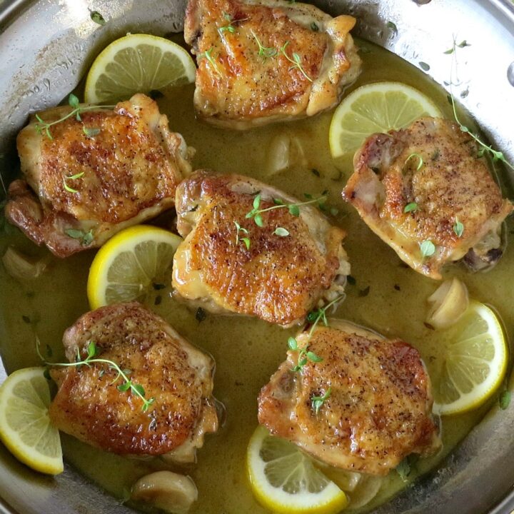 Crispy Chicken Thighs with Lemon and Thyme Moms Need To Know