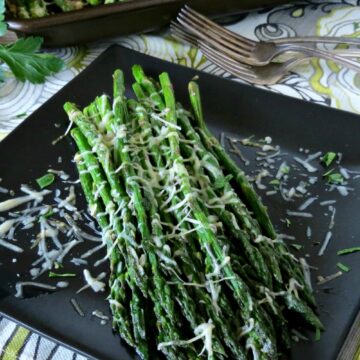 This baked asparagus with Parmesan is so simple and allows the flavors to just shine. The perfect side dish any night of the week!