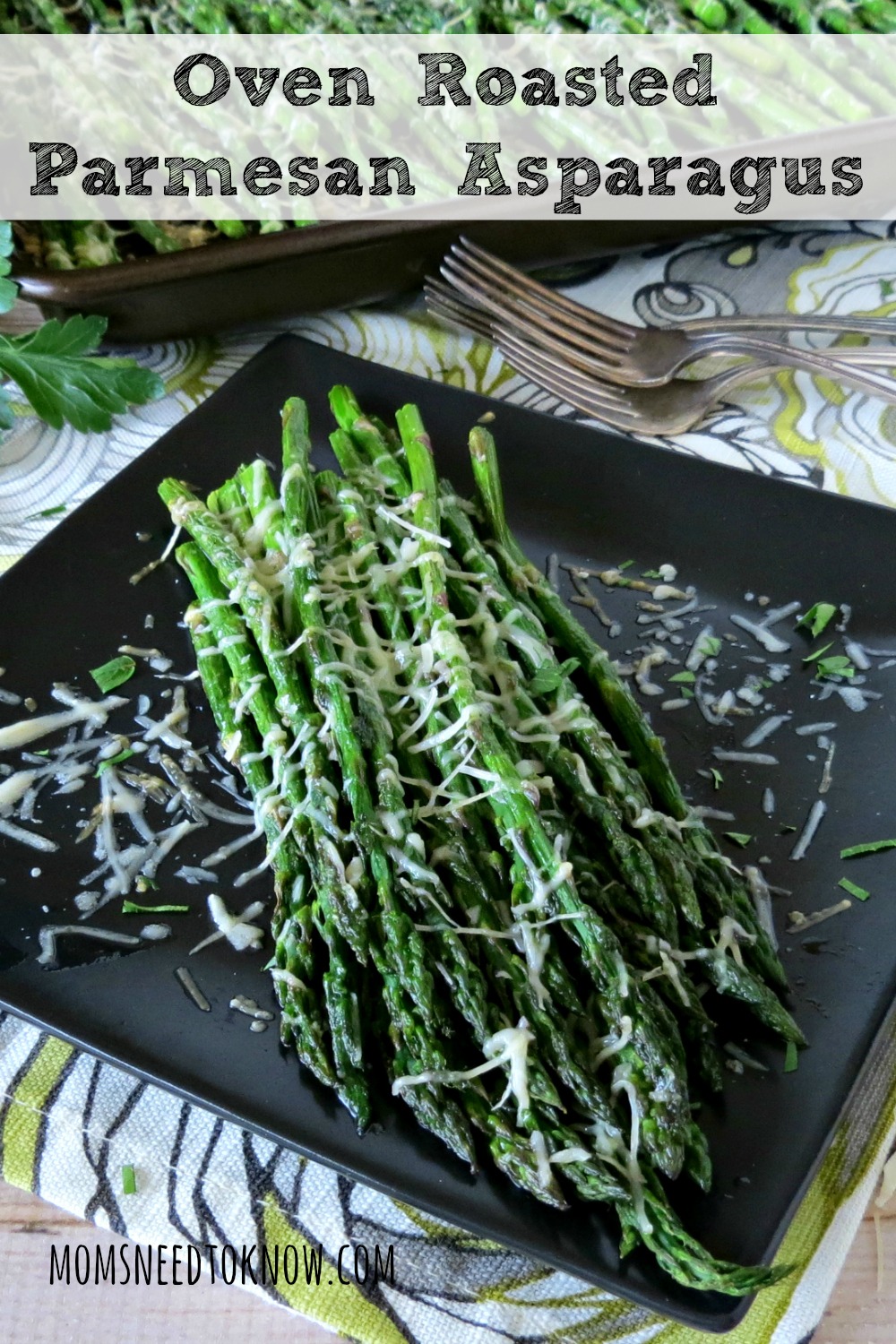 This baked asparagus with Parmesan is so simple and allows the flavors to just shine. The perfect side dish any night of the week!