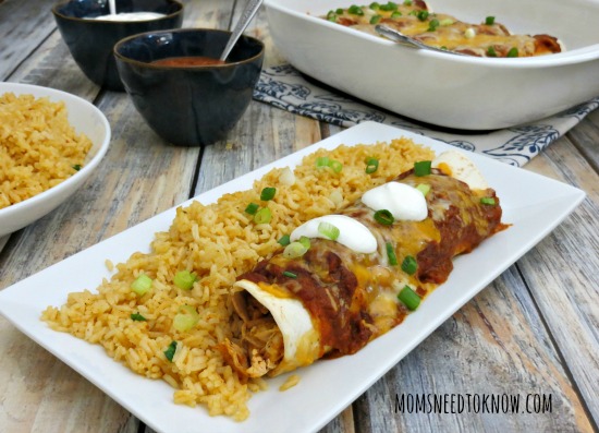 Chicken Enchiladas with Homemade Enchilada Sauce sm