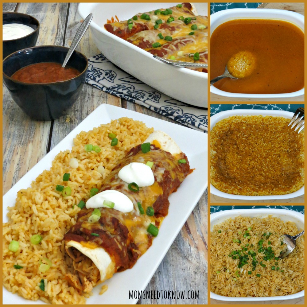 Easy Spanish Rice Recipe collage