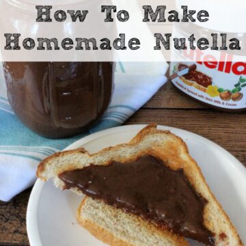 I started making my own homemade nutella a few years ago and it is so easy to make and much cheaper then buying it in the store!