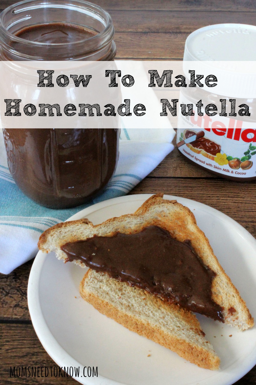 I started making my own homemade nutella a few years ago and it is so easy to make and much cheaper then buying it in the store!