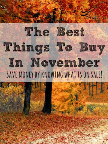 Knowing what the best things to buy in November are can save you a bunch of money. Stock up when these items are at their least expensive!