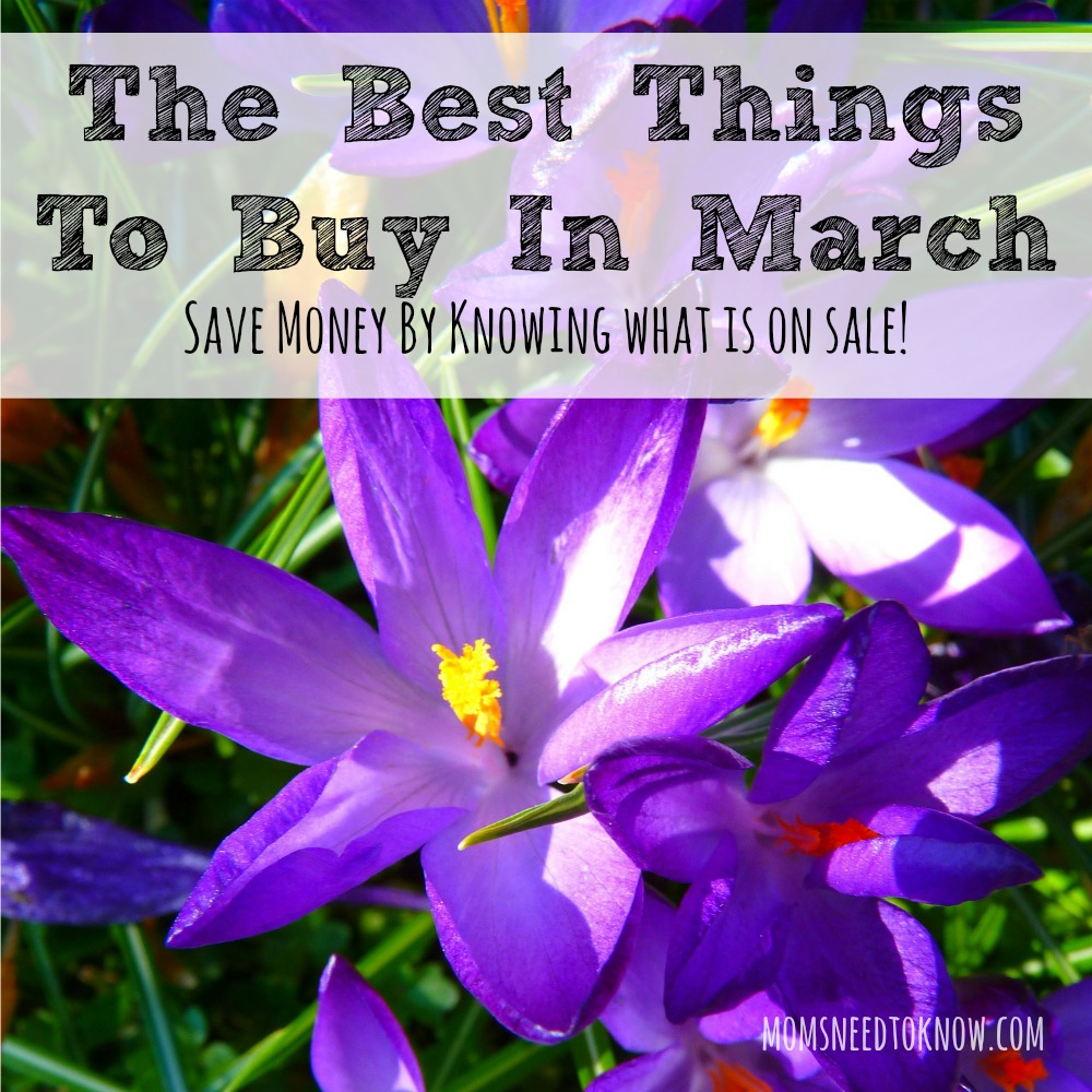 Saving money can be all about timing and March always has better deals on some things than others. Here are the best things to buy in March!