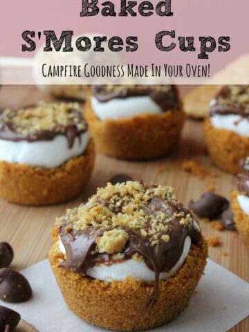 These Baked S'Mores Cups can be just the right solution for when you are having a craving for S'Mores and they aren't nearly as messy.