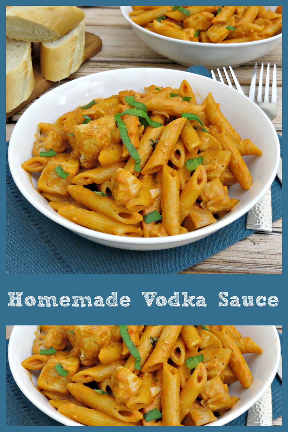 Penne with Chicken and Vodka Sauce Recipe