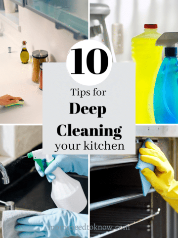 10 tips for deep cleaning or spring cleaning your kitchen