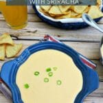 bowl of beer cheese dip with chips