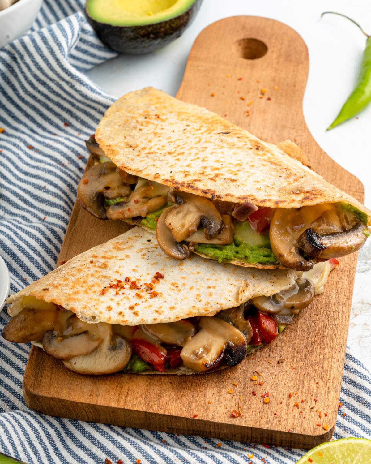 Crispy Cheese and Mushroom Quesadillas Moms Need To Know